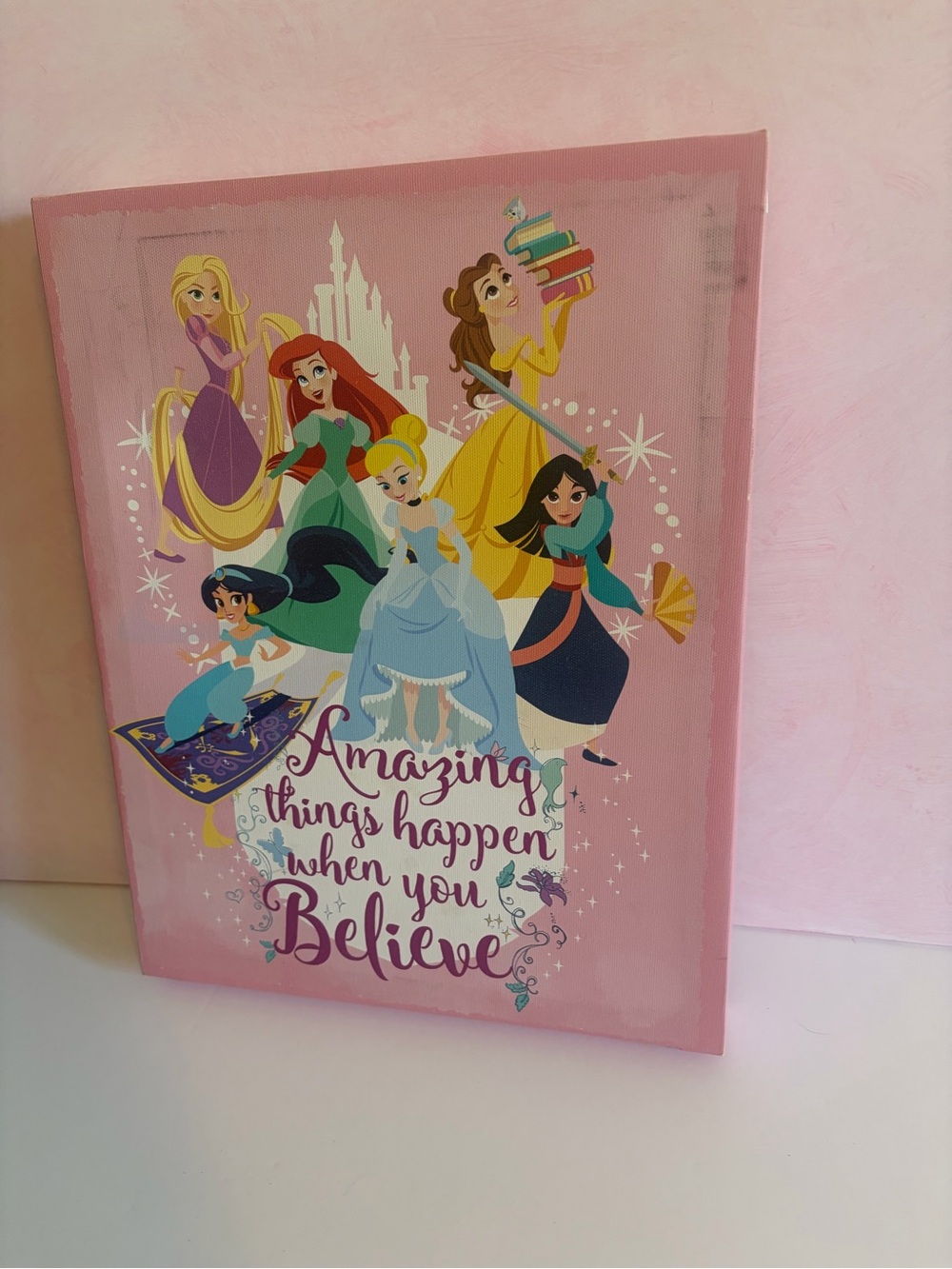 Disney princess canvas art picture decor for girl’s room